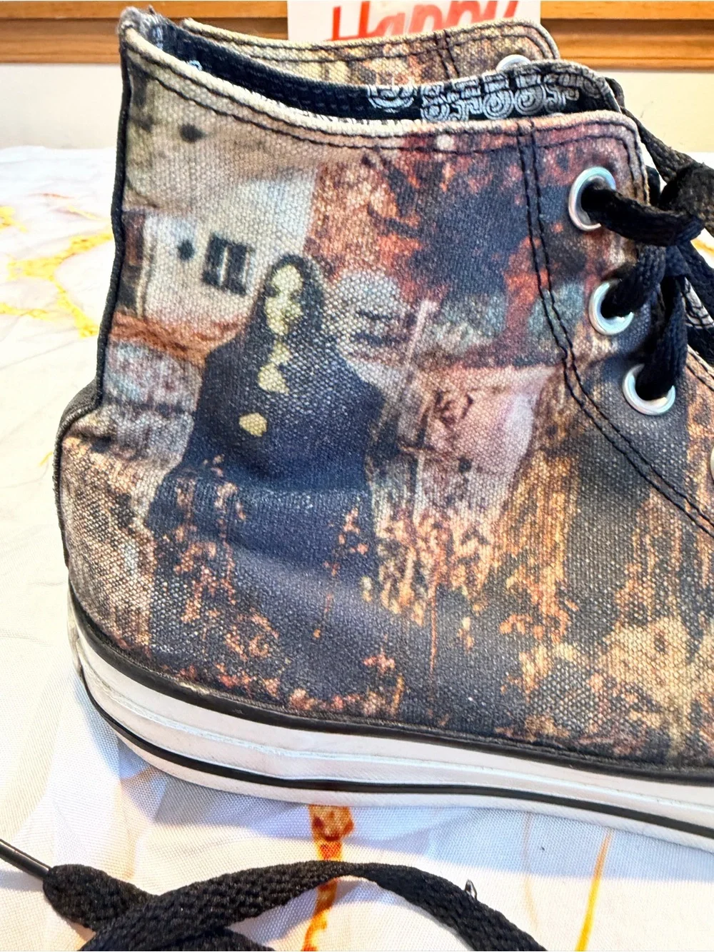 2014 Black Sabbath Converse all Stars size 9 1/2